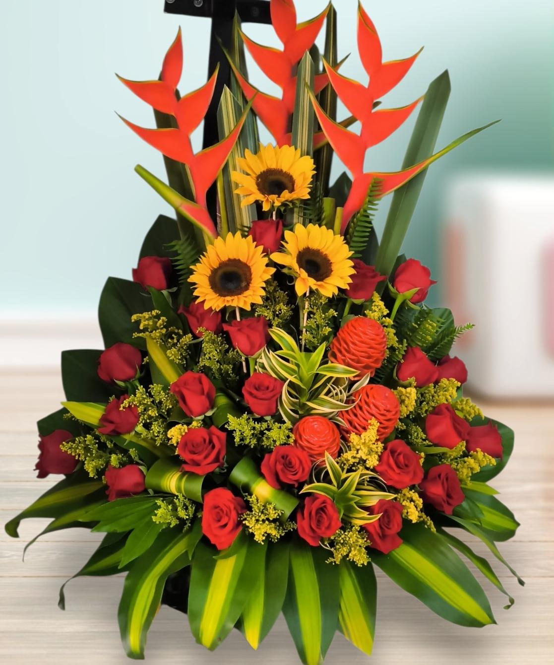Girasoles, Tropicales, Maracas y rosas