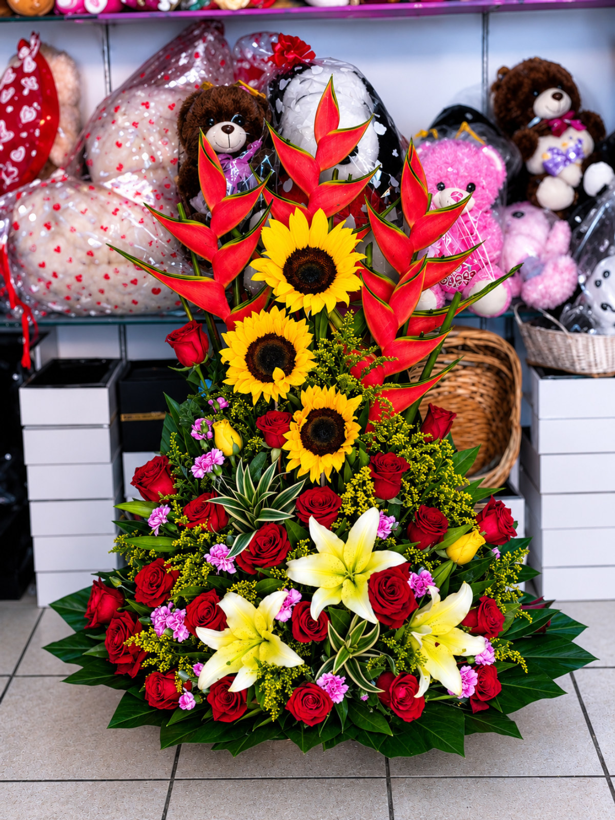 tropicales y rosas — flores a domicilio Cali | CaliFloral